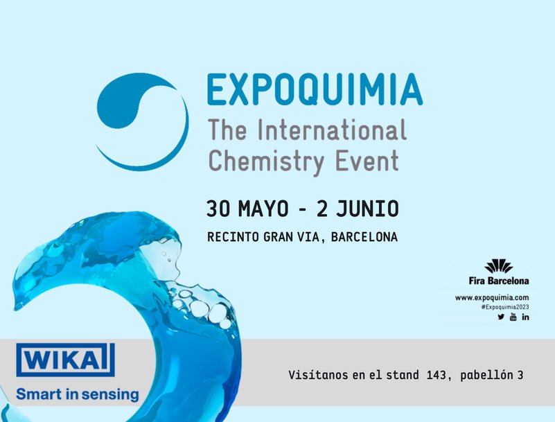 WIKA estará presente en Expoquimia 2023 presentando novedades en instrumentación y su cartera de servicios de calibración